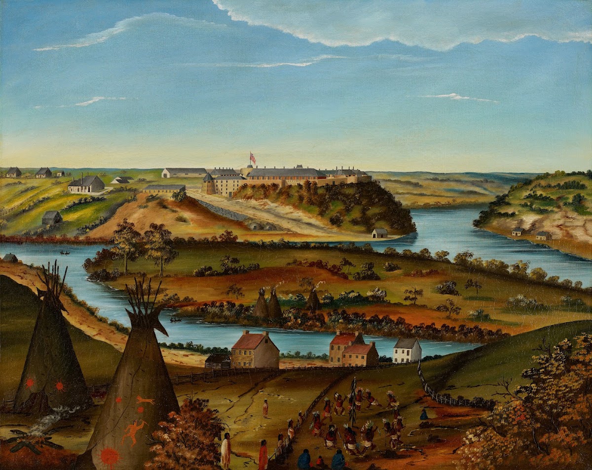 View Of Fort Snelling C 1850