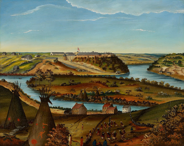 View Of Fort Snelling C 1850