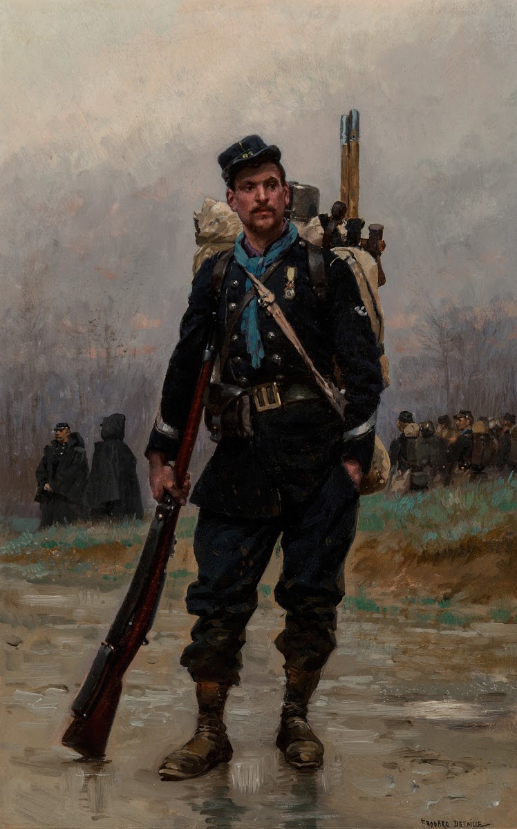A French infantryman from the Franco Prussian War 1877