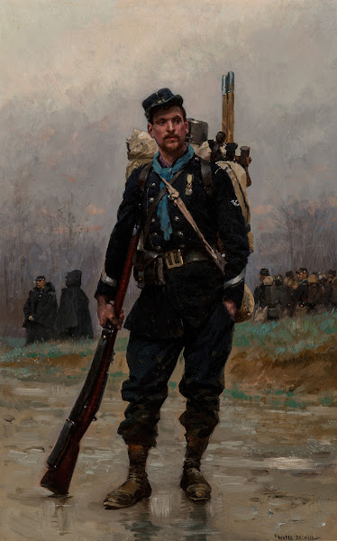 A French infantryman from the Franco Prussian War 1877