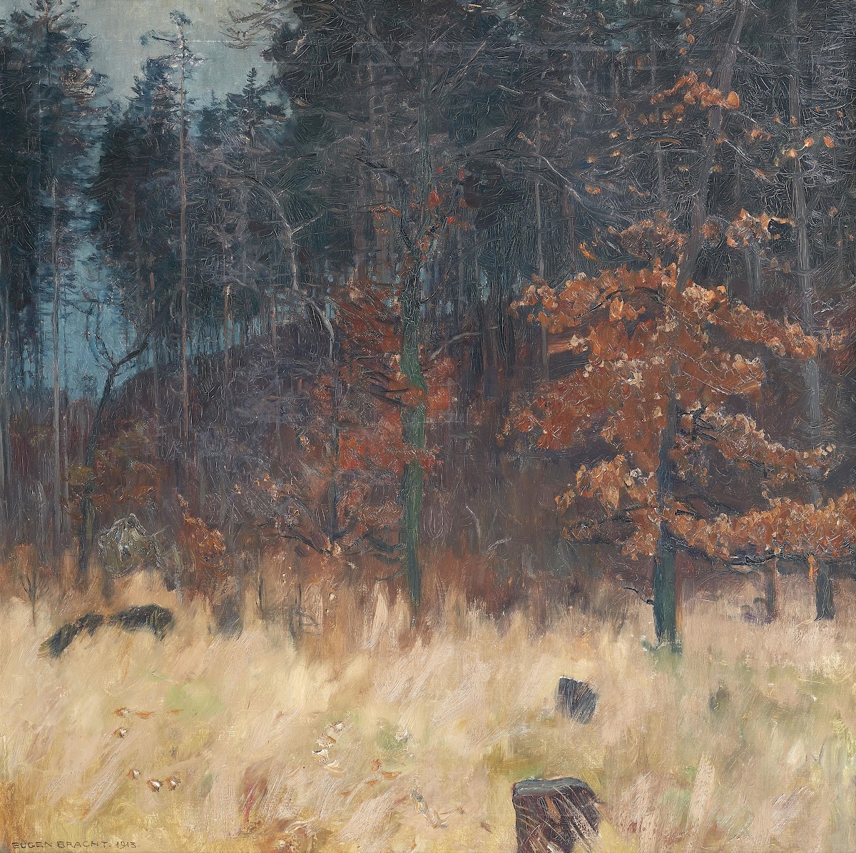 Herbstlicher Wald 1913