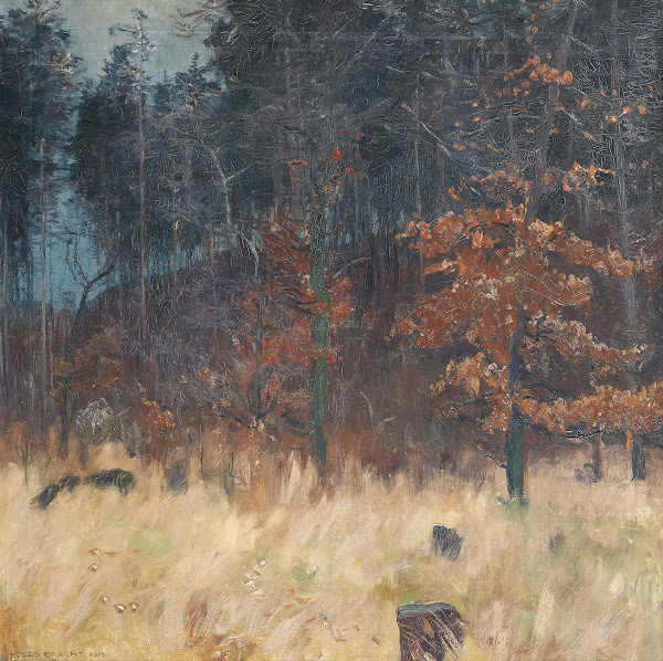 Herbstlicher Wald 1913