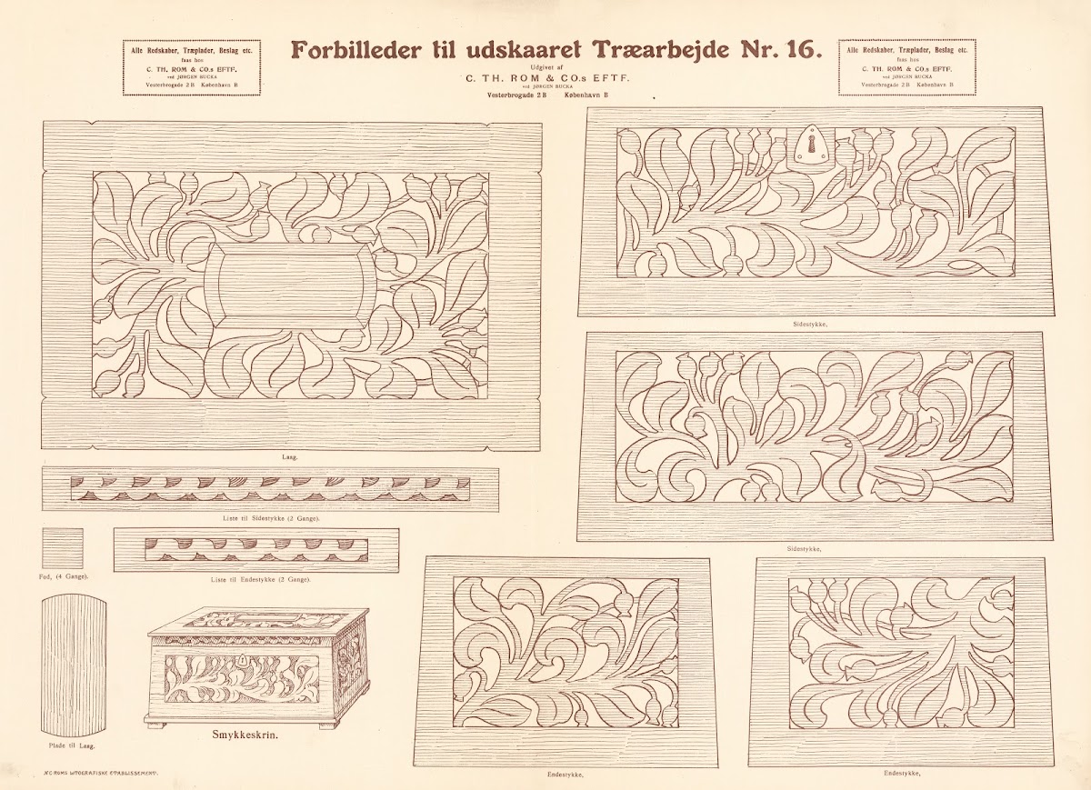 Models for carved woodwork Pl16 1933