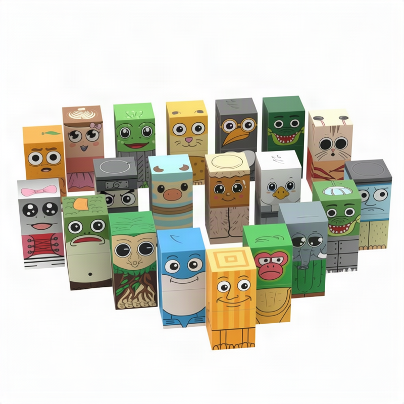 Magnetische Bausteine, Domino-Stil