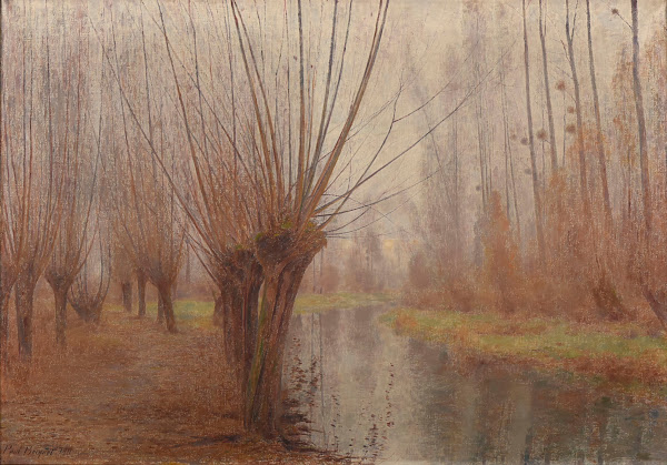 La Vesle en novembre à Jonchery sur Vesle 1911