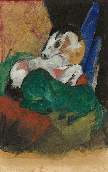 Grünes und weißes Pferd 1913
