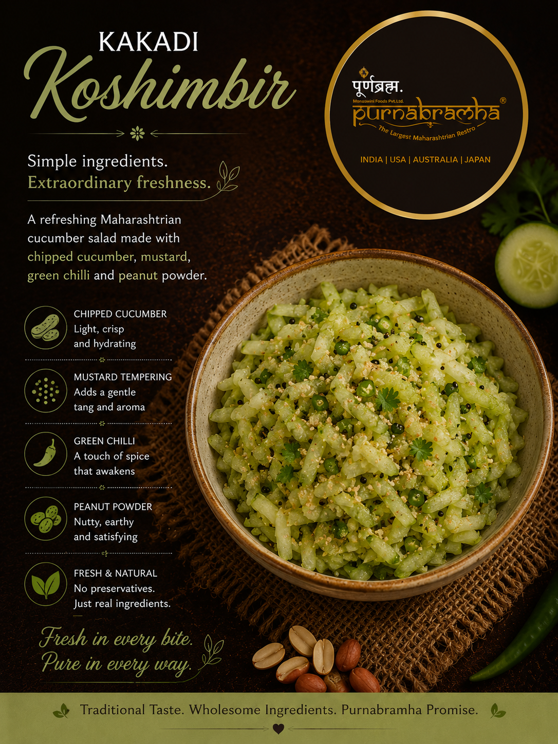 Day Sp. Koshimbeer - Maharashtrian dish at Purnabramha