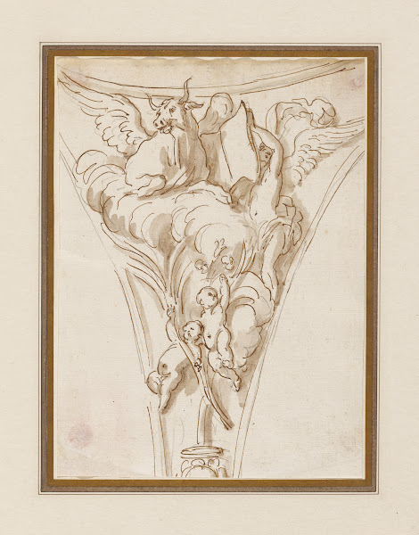 Spandrel Study Angels with the Symbols of St Luke 174755