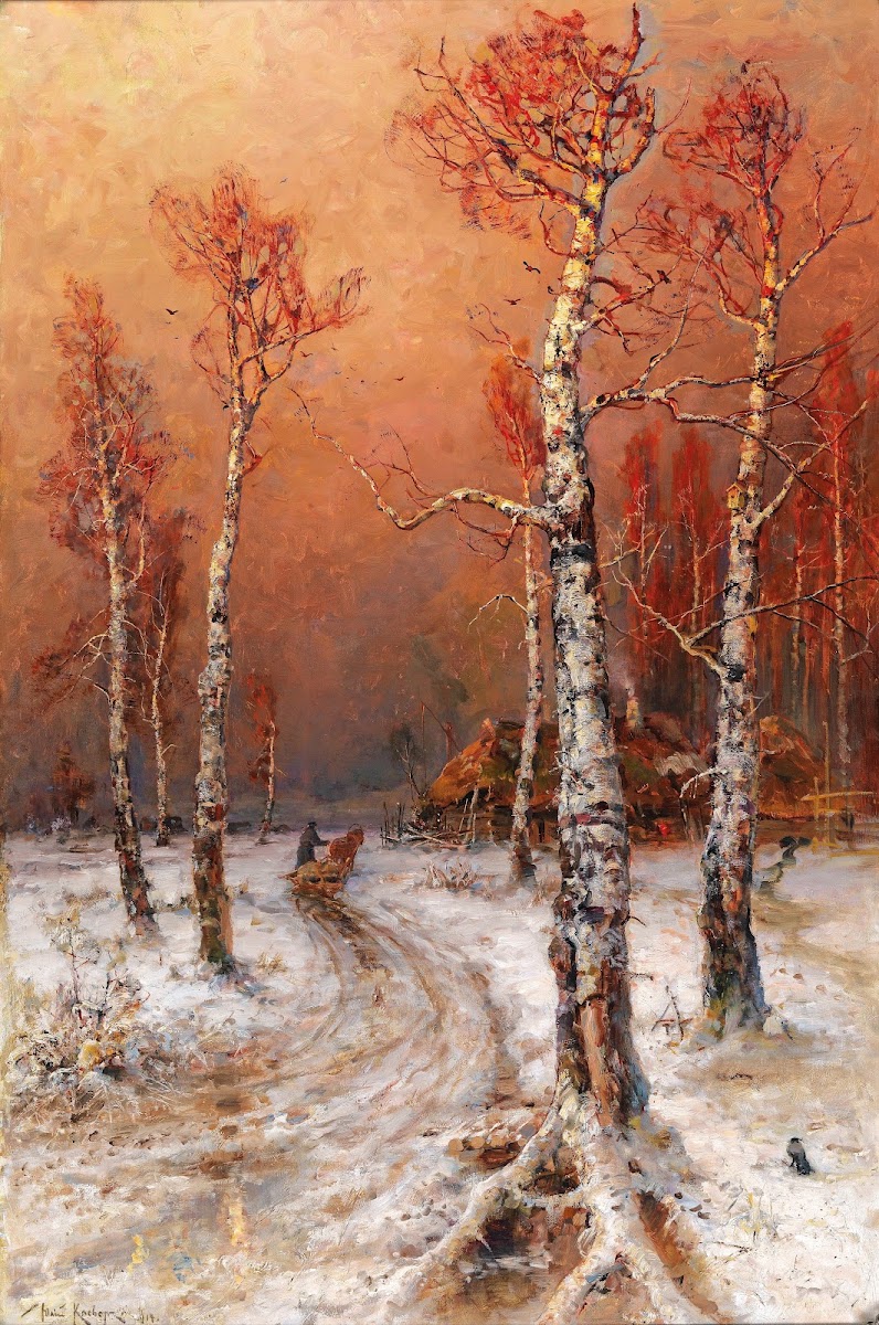Winterstimmung Mit Saatkrähen