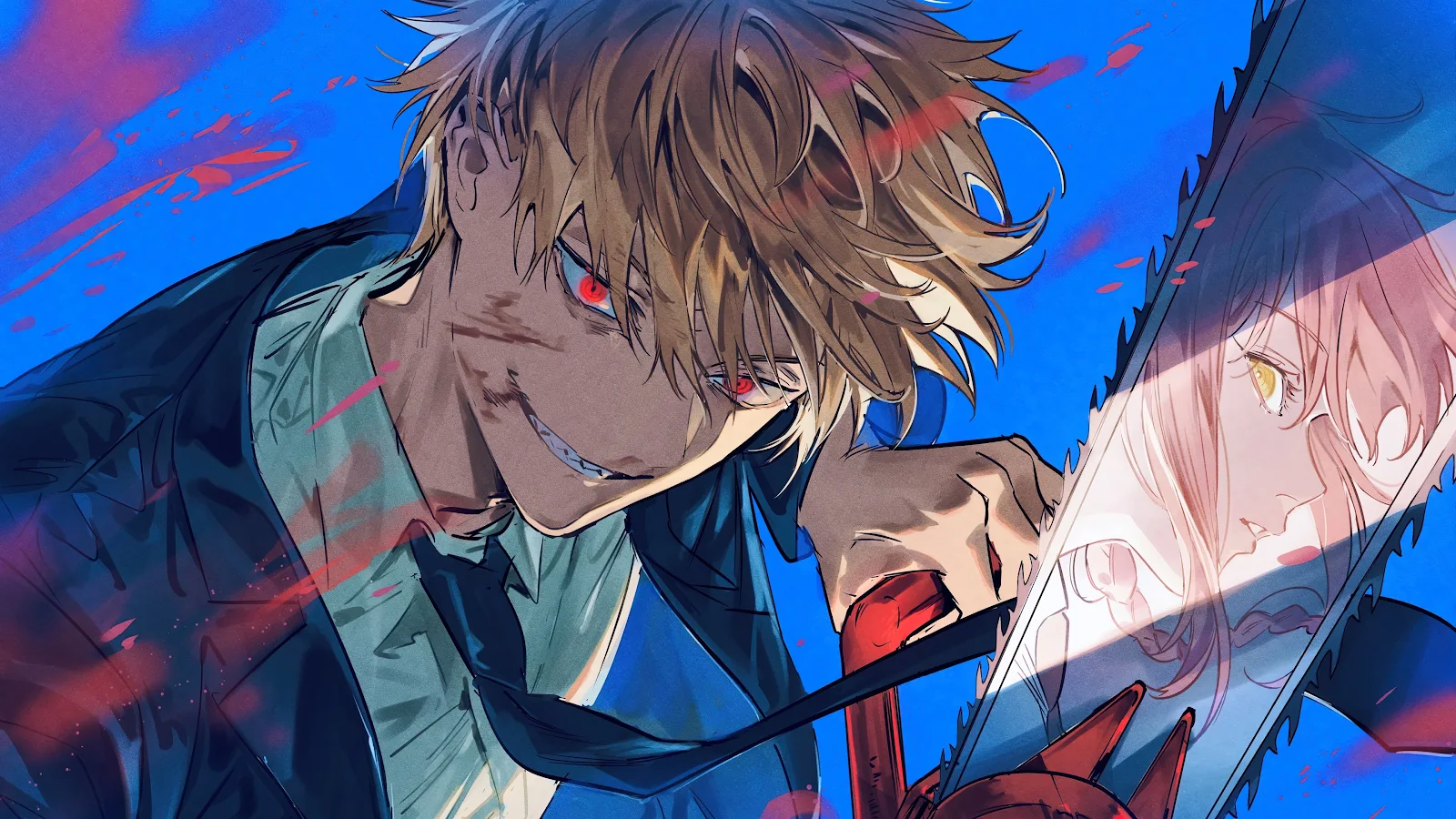 Anime, Anime Boys, Chainsaw Man, Denji (Chainsaw Man), Makima (Chainsaw Man) 4K Desktop, iPhone Wallpaper Background