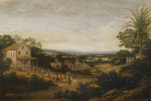 A Landscape In Brazil Looking Down On The Varzea Europeans And Natives Approachi
