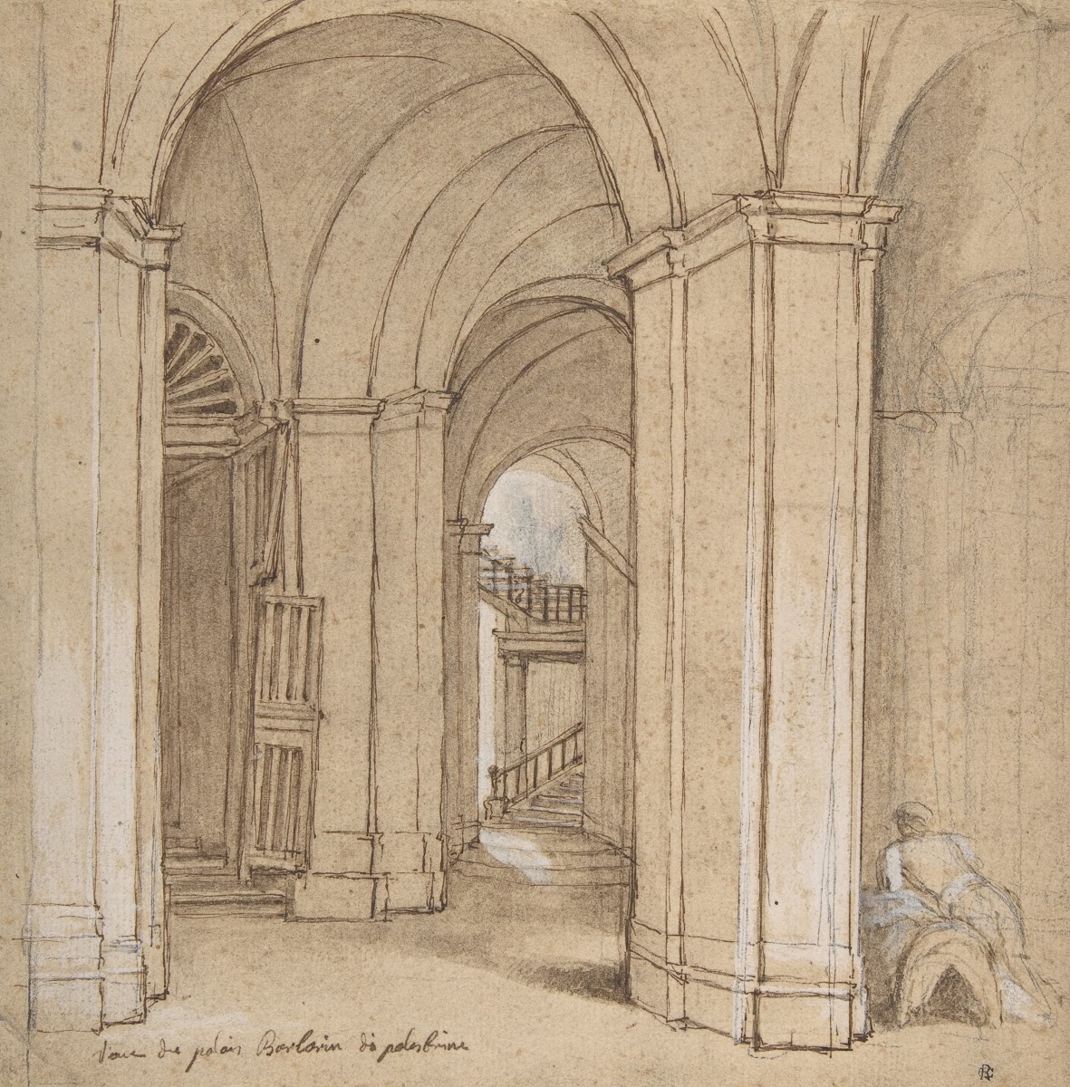 Staircase in the Palazzo Barberini Palestrina mid 18th century