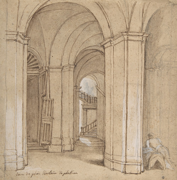 Staircase in the Palazzo Barberini Palestrina mid 18th century