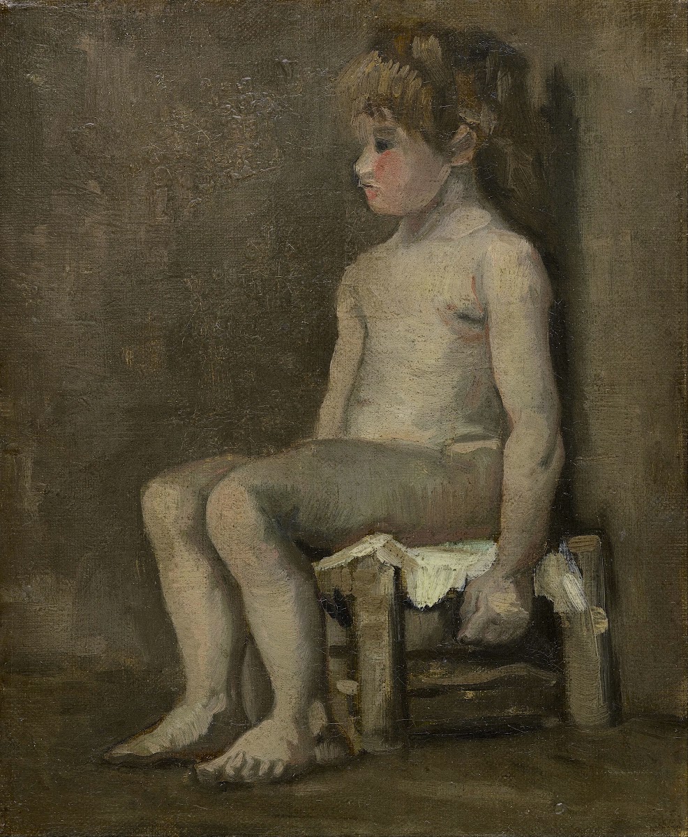 Nude Girl Seated