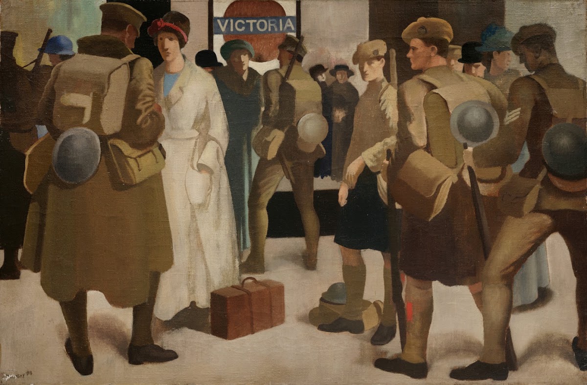 Victoria Station District Railway 1918