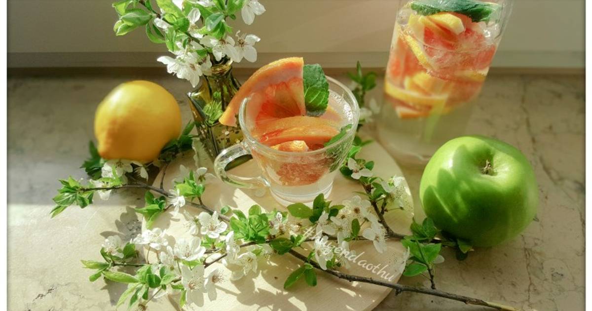 #Detox 11 - Đốt mỡ thừa, eo thon [Bưởi, Bạc hà]🌿
