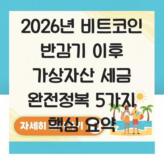 비트코인 반감기 이후 가상자산 세금 부과 기준 및 신고 대상 확인하기 대표 이미지