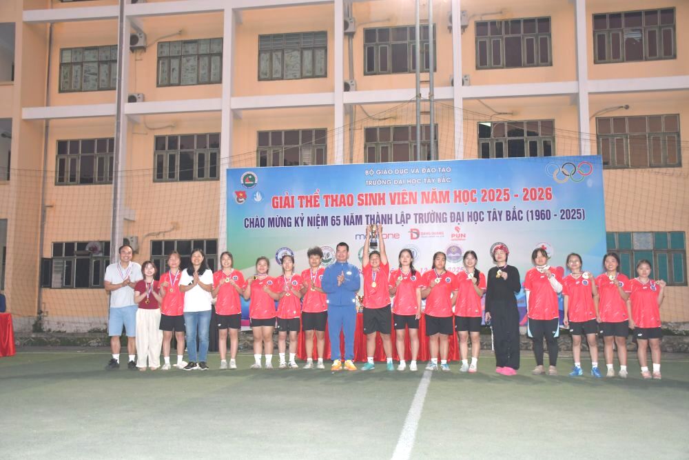 Giải thể thao sinh viên năm học 2025 - 2026 chào mừng  kỷ niệm 65 năm ngày thành lập Trường Đại học Tây Bắc  (1960 - 2025)