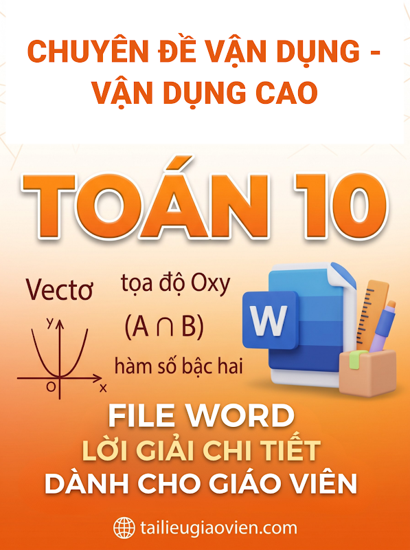 Chuyên Đề Vận Dụng - Vận Dụng Cao Toán  10