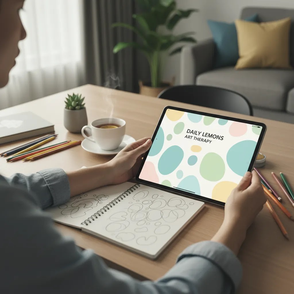 Mental healthcare app and art therapy tools supporting mental health Singapore through creative digital care