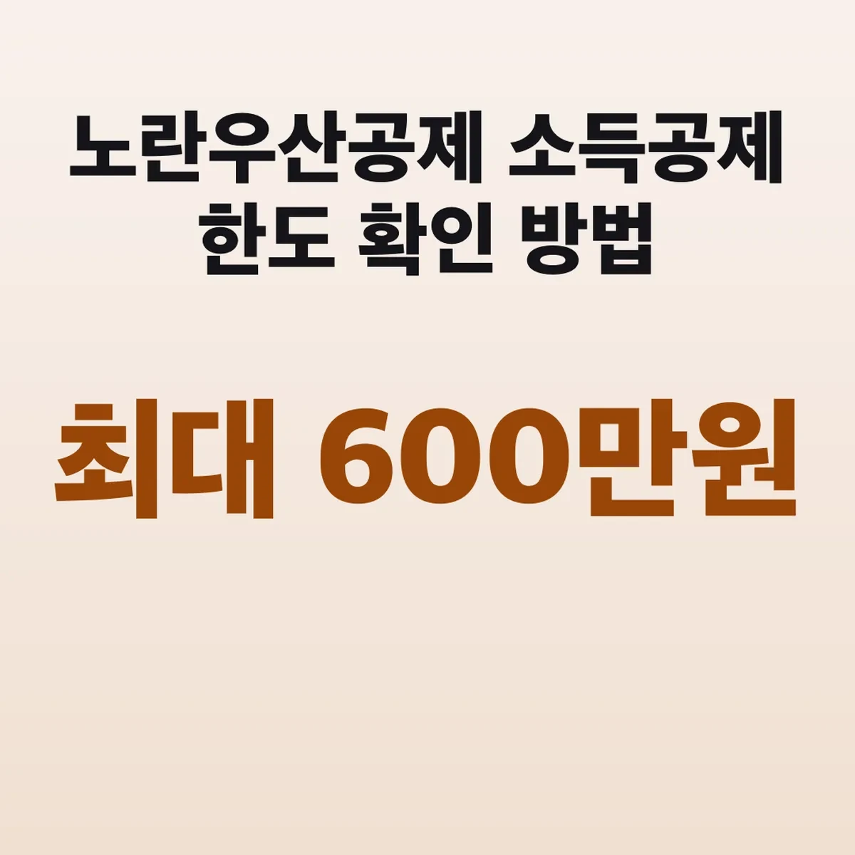 노란우산공제 소득공제 한도 확인 방법 최대 600만원