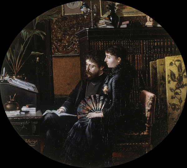 Portrait DAlphonse Daudet 1840 1897 Et Son ÉPouse NéE Julie Allard 1844 1940 Dan