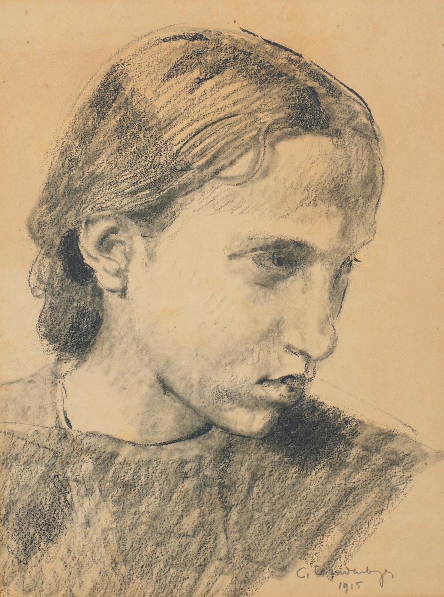 Portrait eines jungen Mädchens 1915