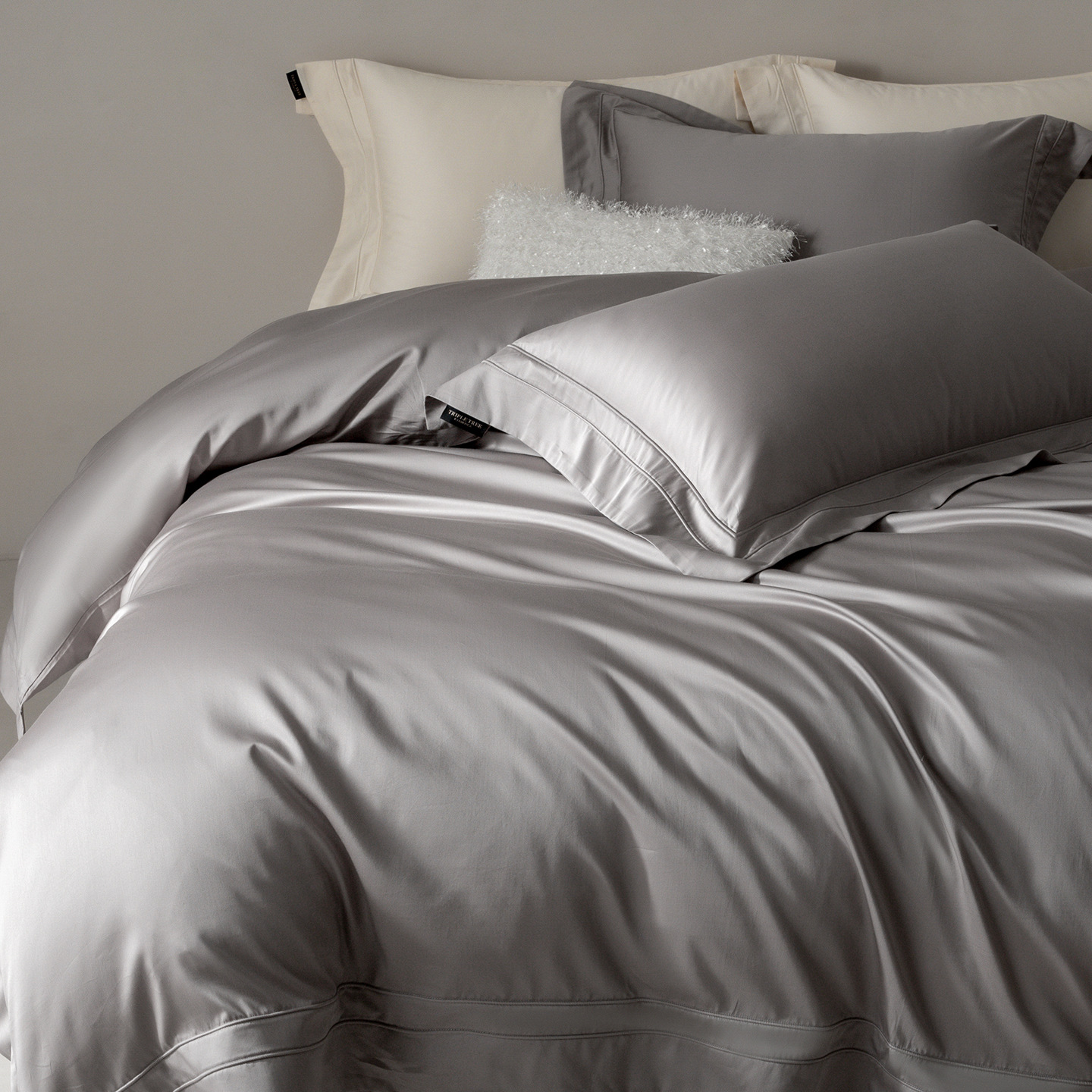 Cotton bed linen set, 400 TC, pure cotton