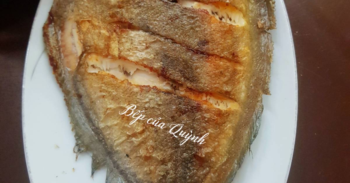Cá chim đen chiên