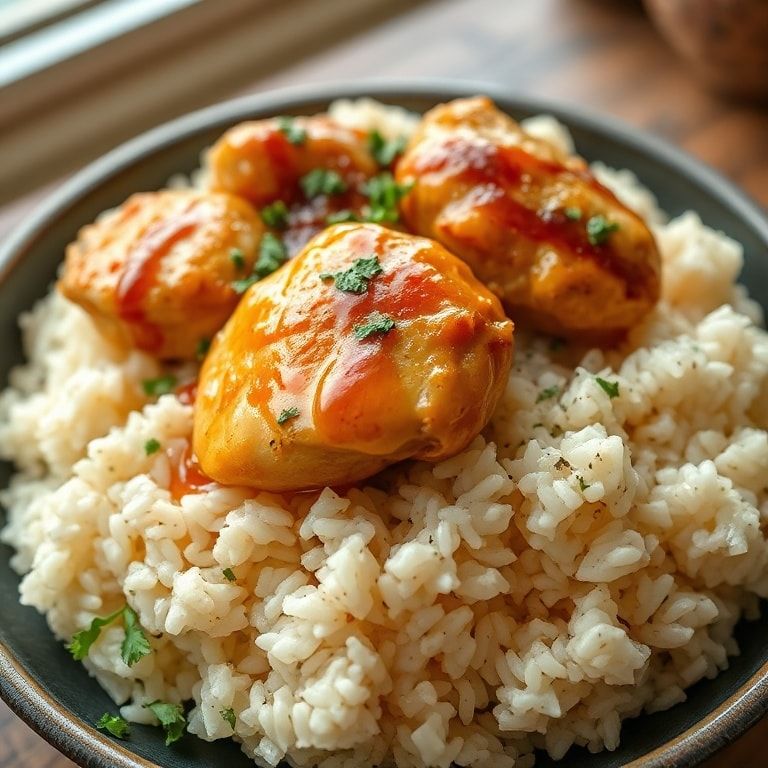 One-Pot Garlic Butter Chicken & Rice – Easy Homemade Weeknight Dinner finished