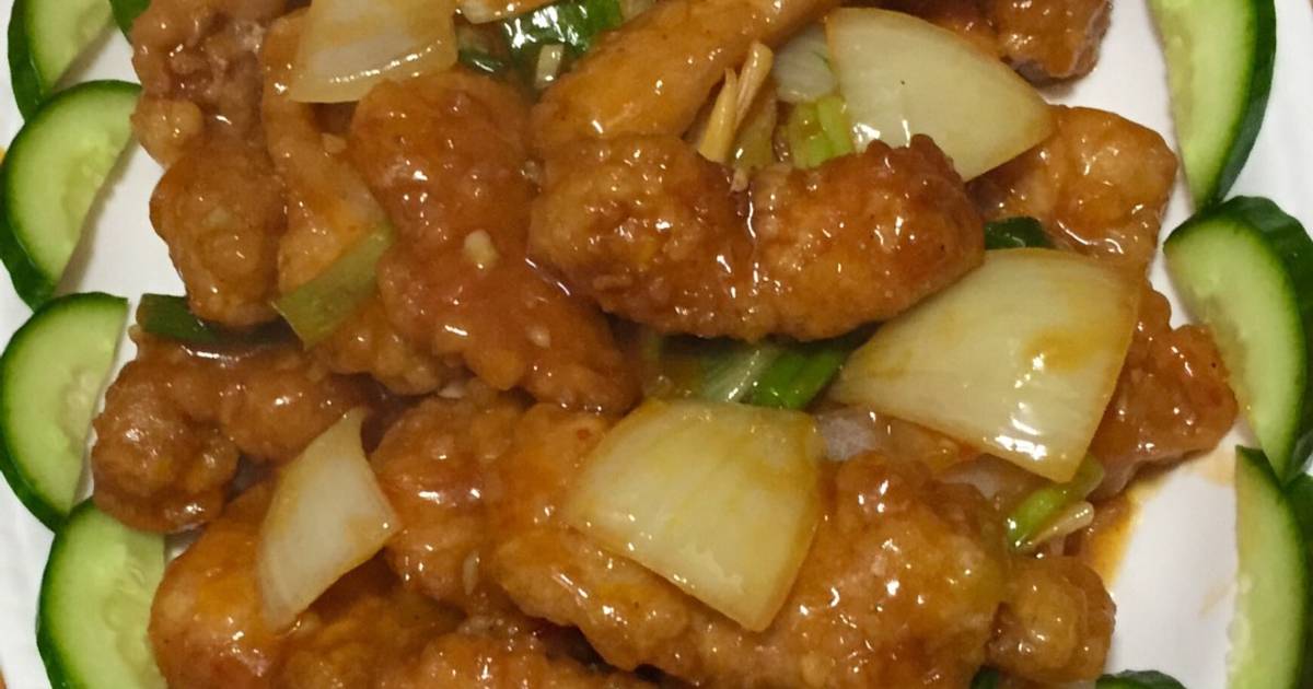 Thịt lợn chiên sốt chua ngọt