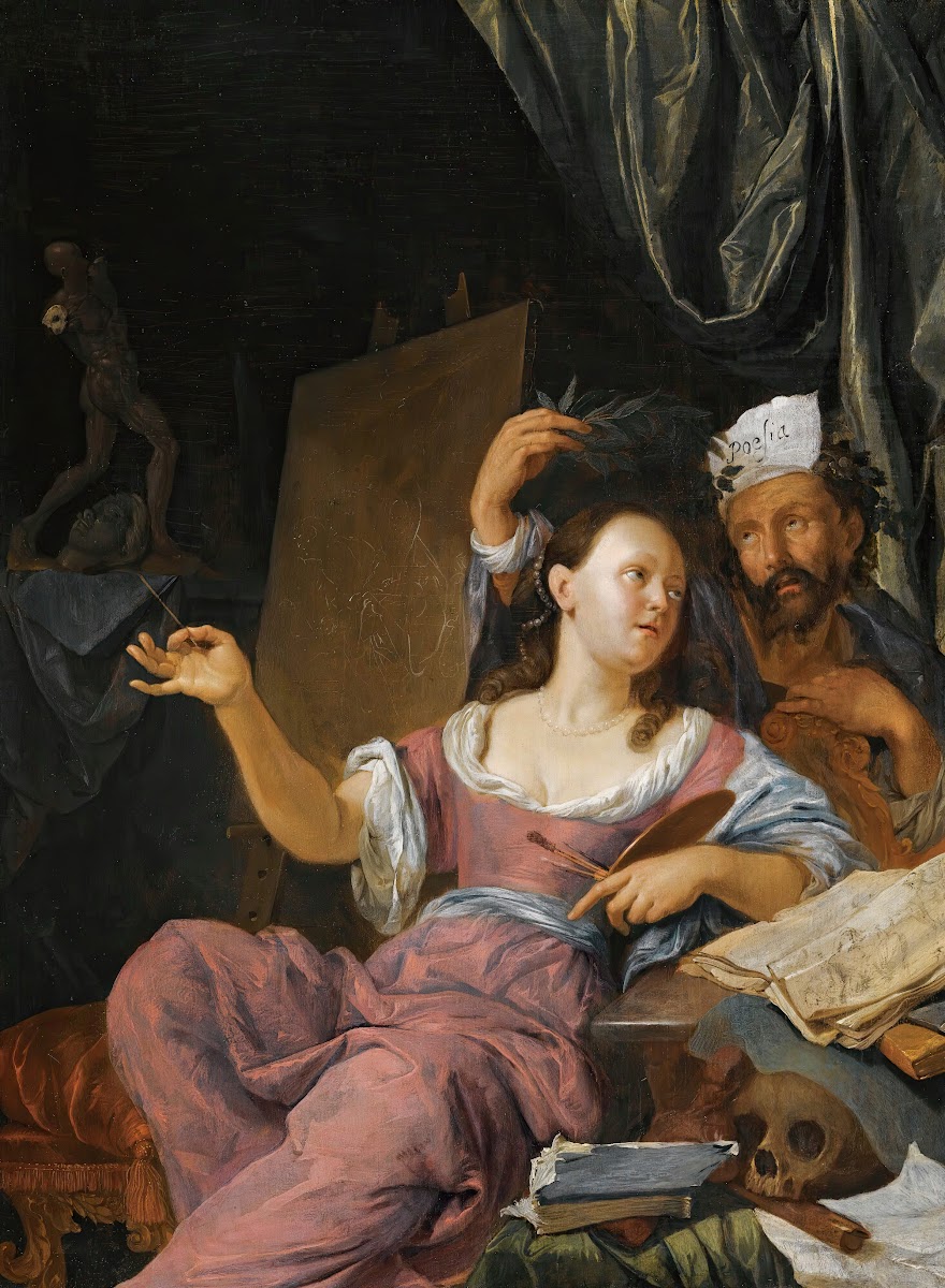 An Allegory Of The Arts Or painting BeingCrowned By Poetry