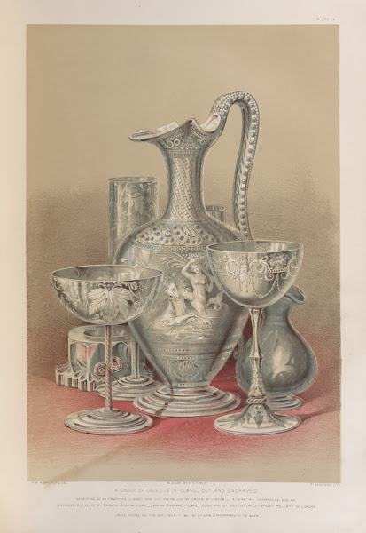 A group of objects in glass 1851   1853