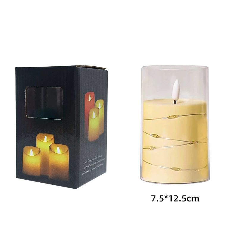 LED Electronic Candle with Remote Control and Flickering Effect