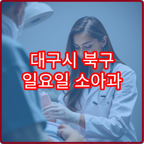 대구시 북구 일요일 소아과 진료 운영 병원 최신 리스트 정리