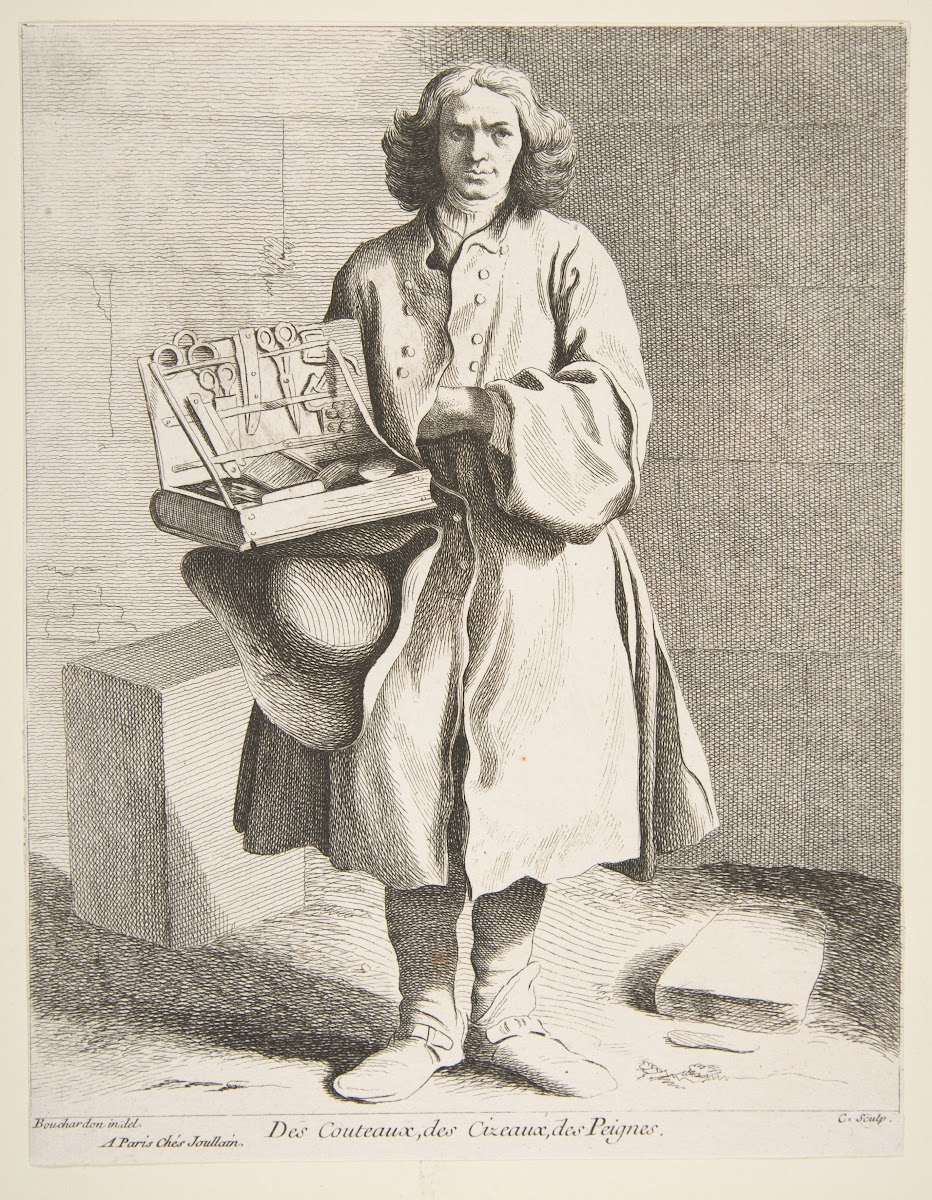 Peddler of Knives Scissors and Combs 1737 1746