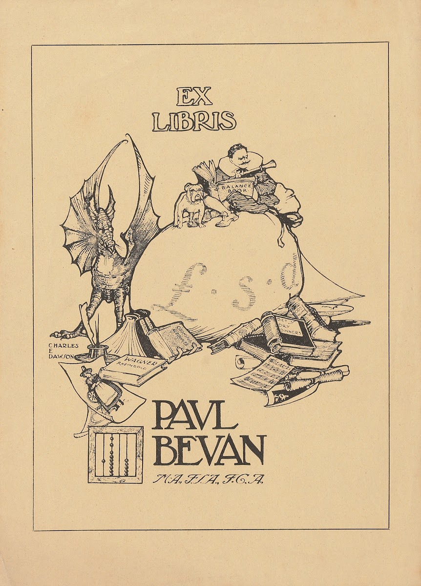 Bookplate of Paul Bevan