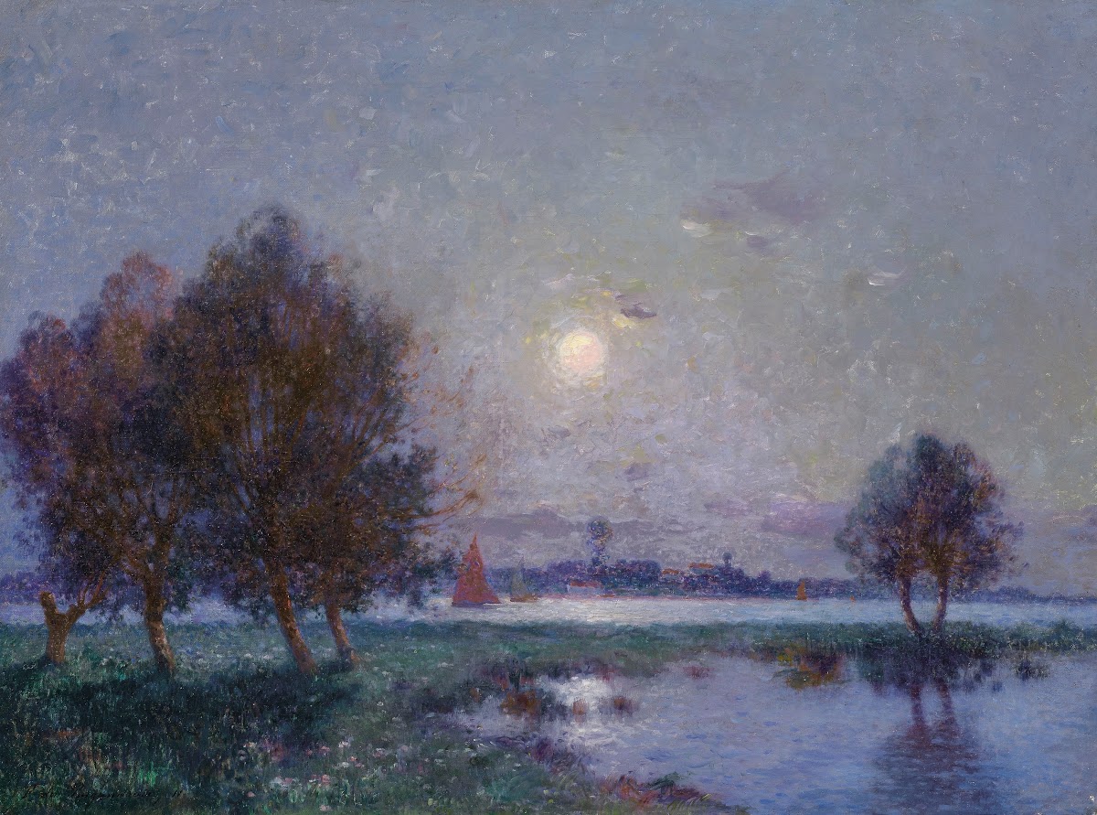 Bord de Loire au clair de lune 1911