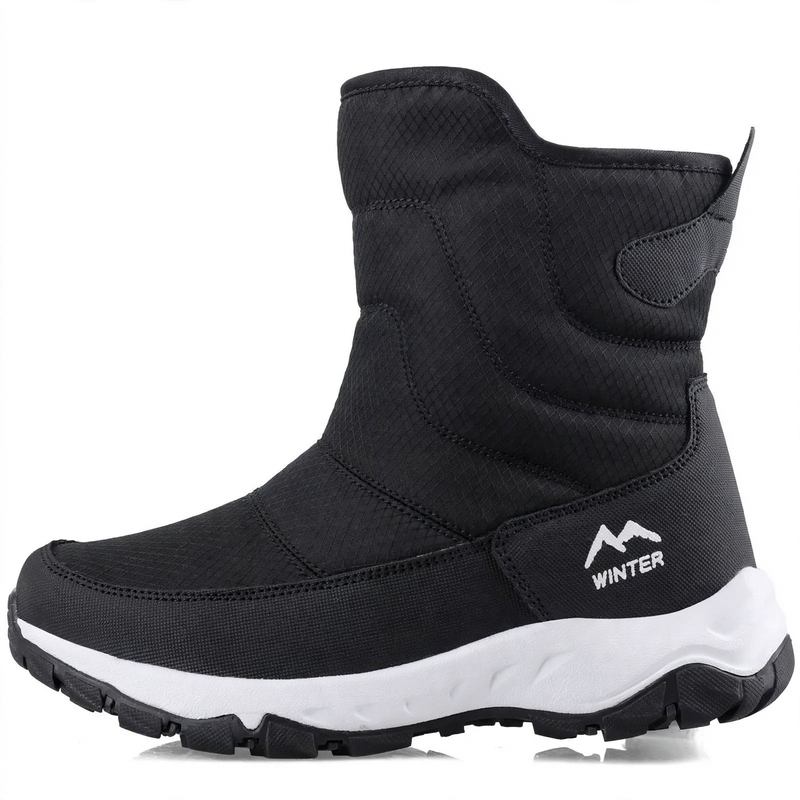 Men's winter boots, lined, slip-resistant