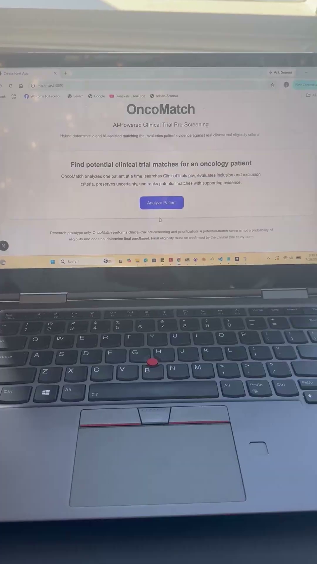 OncoMatch project preview