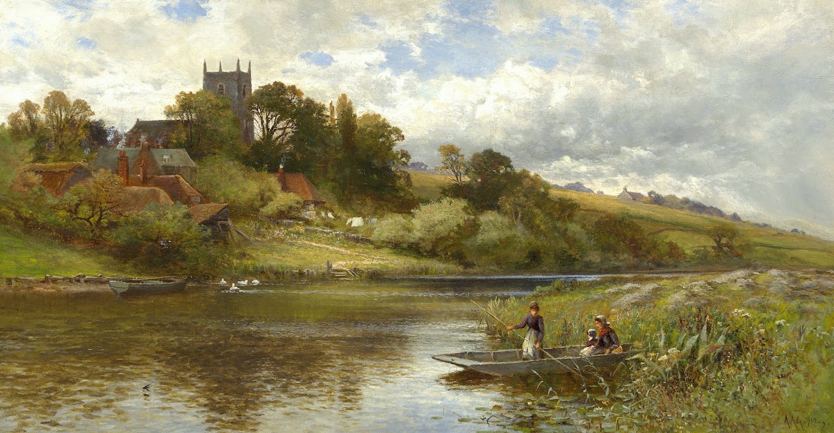 Belaugh on the Bure Norfolk 1891