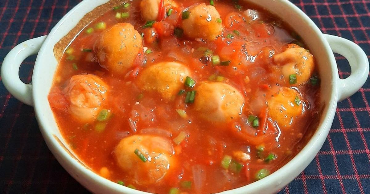 Trứng cút sốt cà chua
