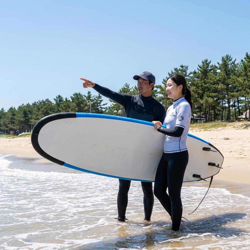 강릉 서핑 강습, 이것부터 시작하세요: 초보자를 위한 단계별 가이드