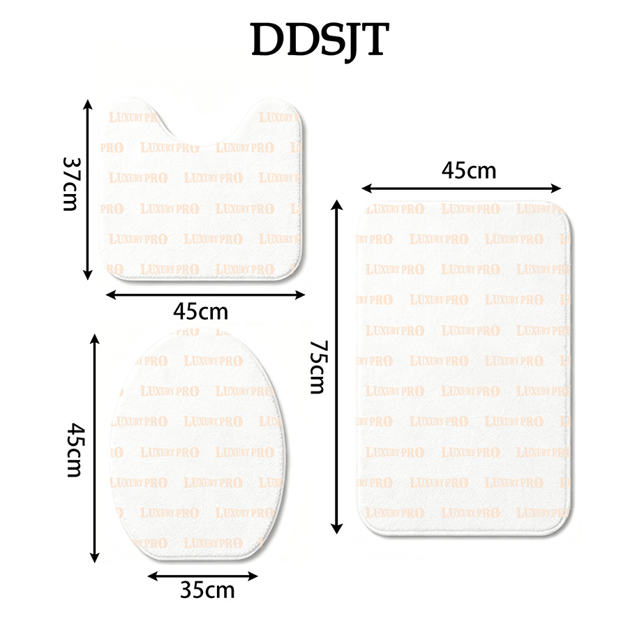 Floor Mat 3-Piece Set [Shower Curtain Not Included]