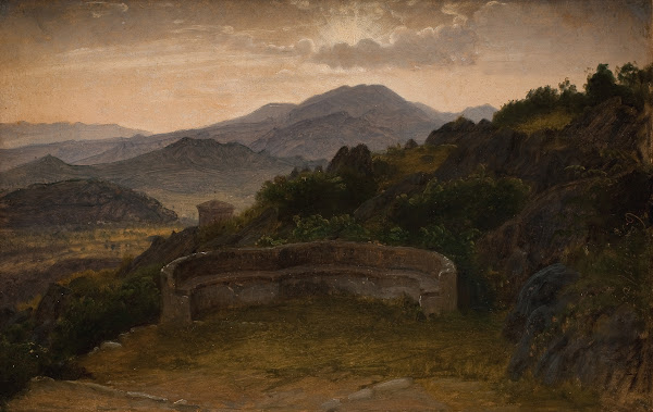 Landscape near Subiaco Sunset 1868   1869