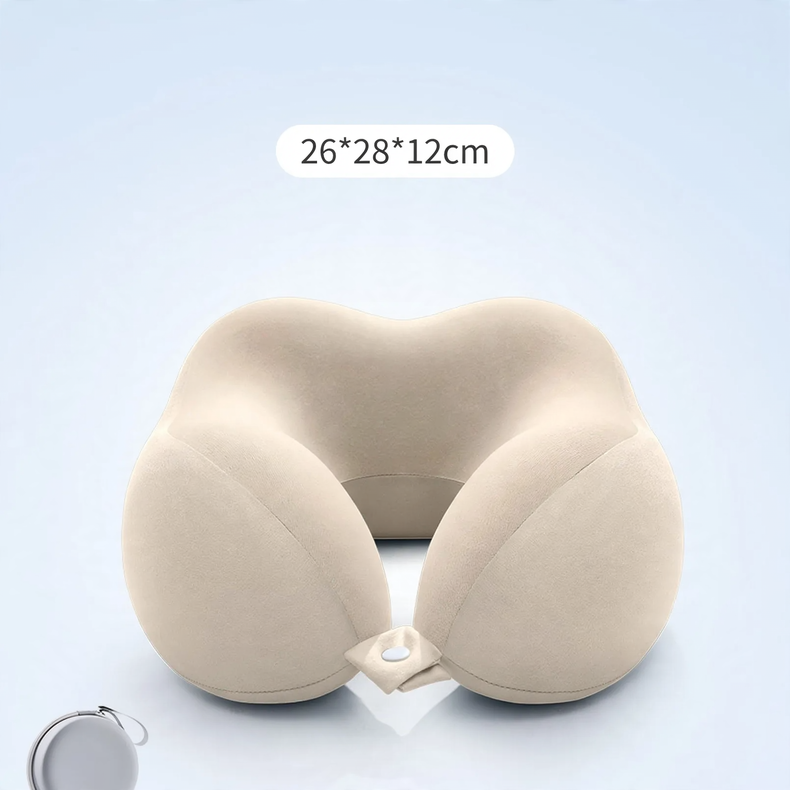 Travel Neck Pillow U-Shape Memory Foam 360° Neck Support