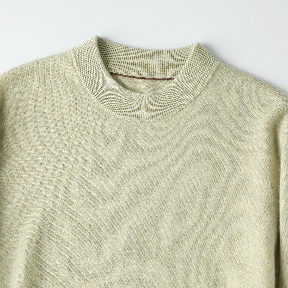 Herren-Wollpullover, Rundhalsausschnitt, Strick, Business-Casual