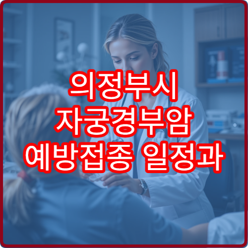 의정부시 자궁경부암 예방접종 일정과 비용 병원 정보