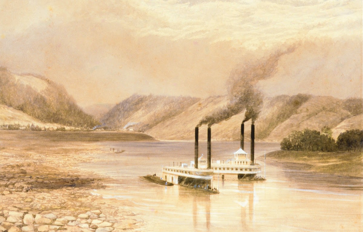 The Ohio River near Wheeling West Virginia 185960