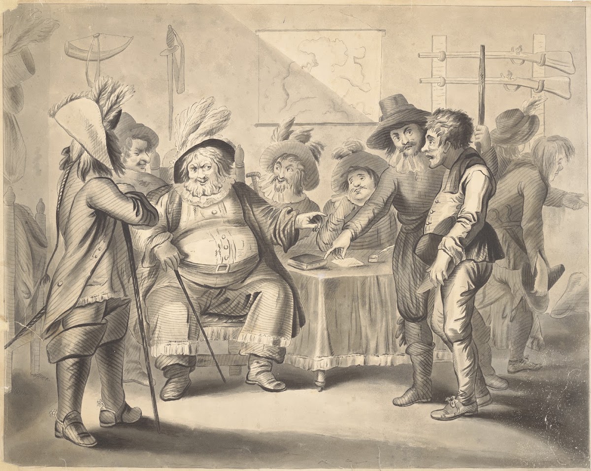 King Henry IV part 2 III 3 Falstaff at Justice Shallows mustering his recruits